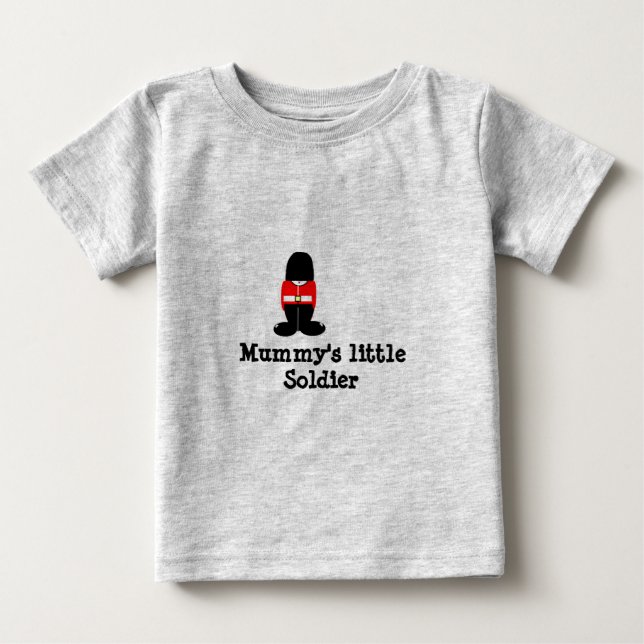 T-shirt Pour Bébé , le petit soldat de maman (Devant)