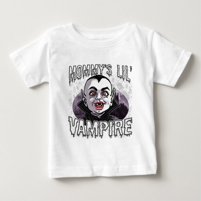 T-shirt Pour Bébé Le petit vampire de la maman (Devant)