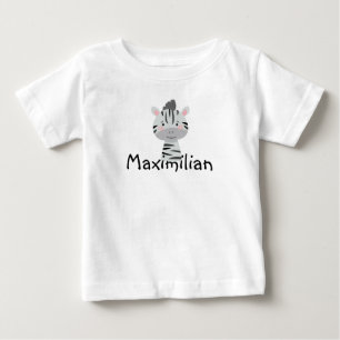T-shirt Pour Bébé Le petit Zebra personnalisé