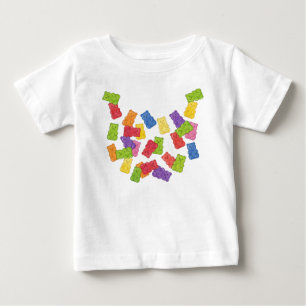 T-shirt Pour Bébé Le plus doux bavoir" - Ourson gummy arc-en-ciel to