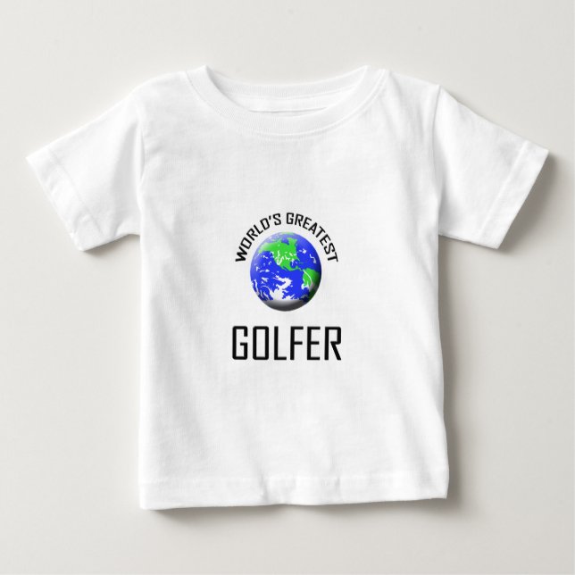 T-shirt Pour Bébé Le plus grand golfeur du monde (Devant)