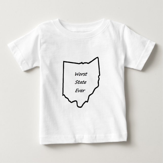 T-shirt Pour Bébé Le plus mauvais état de l'Ohio jamais (Devant)