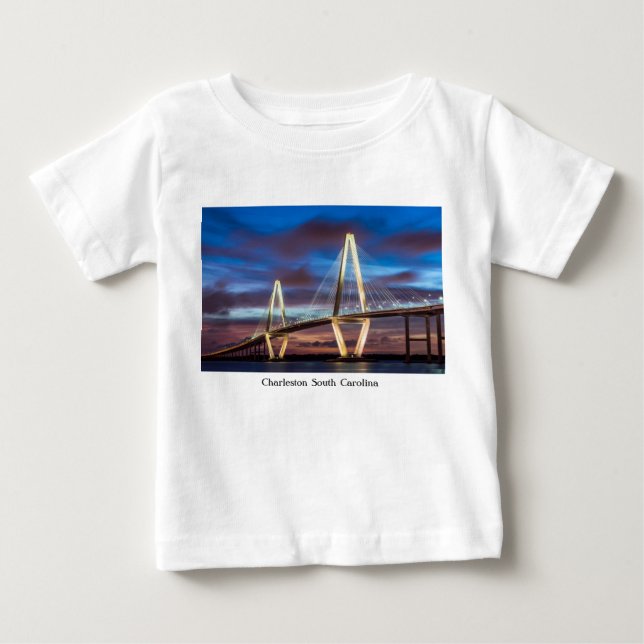 T-shirt Pour Bébé Le Pont Arthur Ravenel La Nuit (Devant)