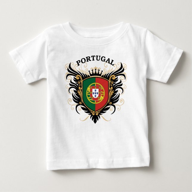 T-shirt Pour Bébé Le Portugal (Devant)
