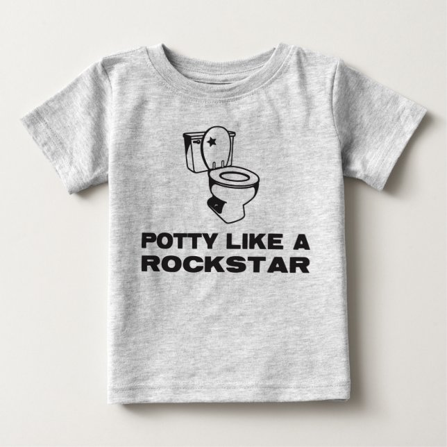 T-shirt Pour Bébé Le pot aiment une chemise de Rockstar (Devant)