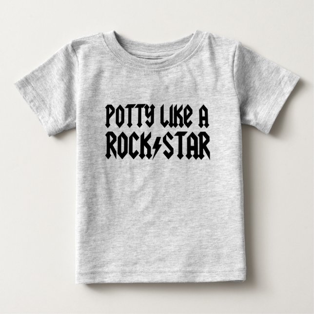 T-shirt Pour Bébé Le pot aiment une vedette du rock (Devant)