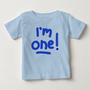 T-shirt Pour Bébé Le PREMIER ANNIVERSAIRE du BÉBÉ - "j'ai UN ans ! "