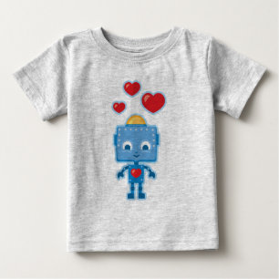 T-shirt Pour Bébé Le rétro robot mignon personnalisé badine la pièce