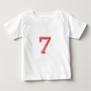 T-shirt Pour Bébé Le rouge folâtre Jerzee le numéro 7