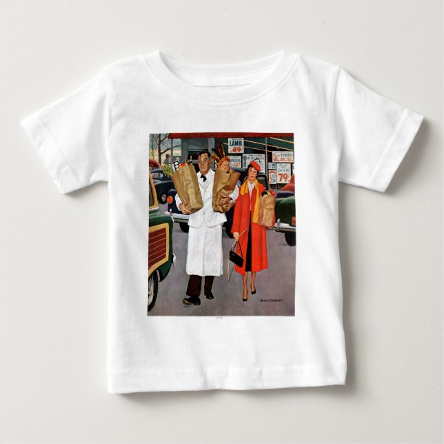 T-shirt Pour Bébé Le sac plein de problèmes (Devant)