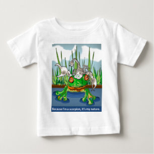 T-shirt Pour Bébé Le scorpion et la grenouille
