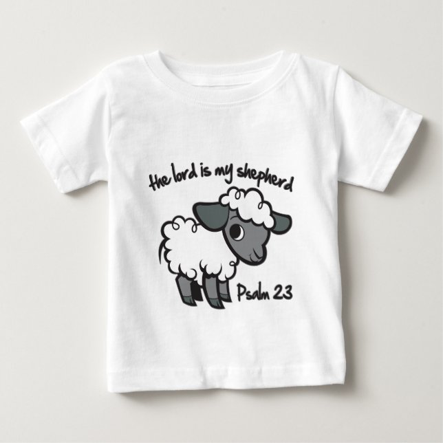 T-shirt Pour Bébé Le seigneur est mon berger (Devant)