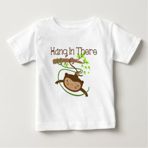 T-shirt Pour Bébé Le singe accroche là