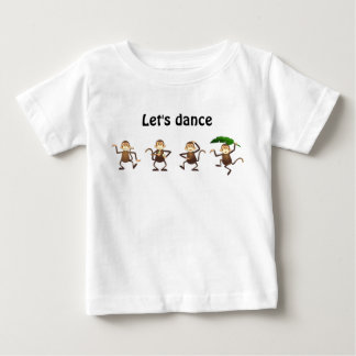 T-shirt Pour Bébé Le singe de danse, nous a laissés danser