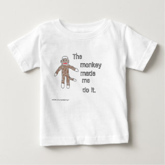 T-shirt Pour Bébé Le singe m'a incité à le faire