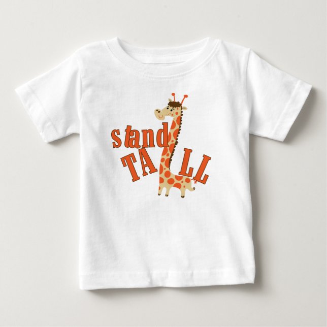 T-shirt Pour Bébé Le socle de girafe est grand (Devant)