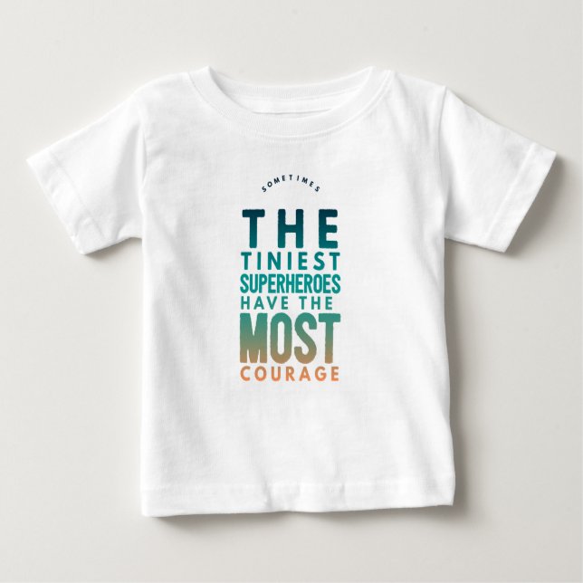 T-shirt Pour Bébé Le super héros le plus minuscule (Devant)