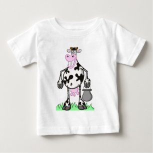 T-shirt Pour Bébé le T-shirt de vache du bébé drôle de "carton"