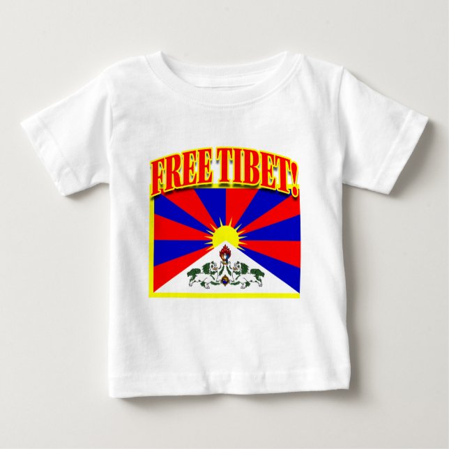 T-SHIRT POUR BÉBÉ LE THIBET LIBRE (Devant)