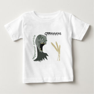 T-shirt Pour Bébé Le zombi végétarien veut Graaaains !