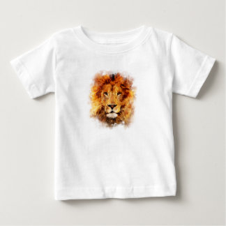 T-shirt Pour Bébé Leão Aquarela