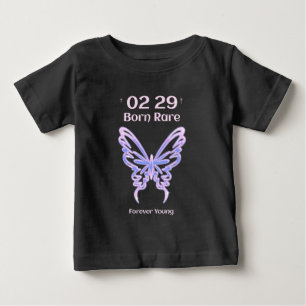 T-shirt Pour Bébé Leap Année Fille Née Rare Forever Young