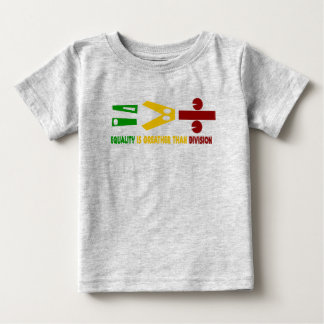 T-shirt Pour Bébé l'égualité est plus grande que la division