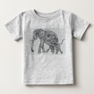 T-shirt Pour Bébé l'éléphant sont le meilleur ! !
