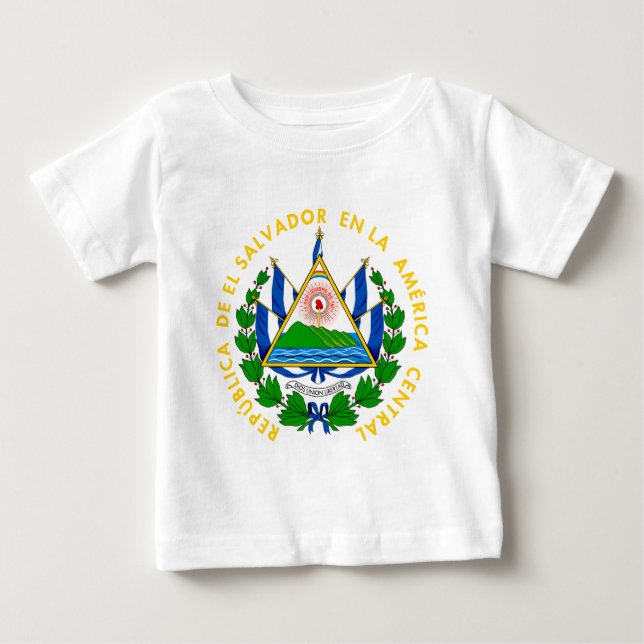 T-shirt Pour Bébé l'emblème du salvador (Devant)
