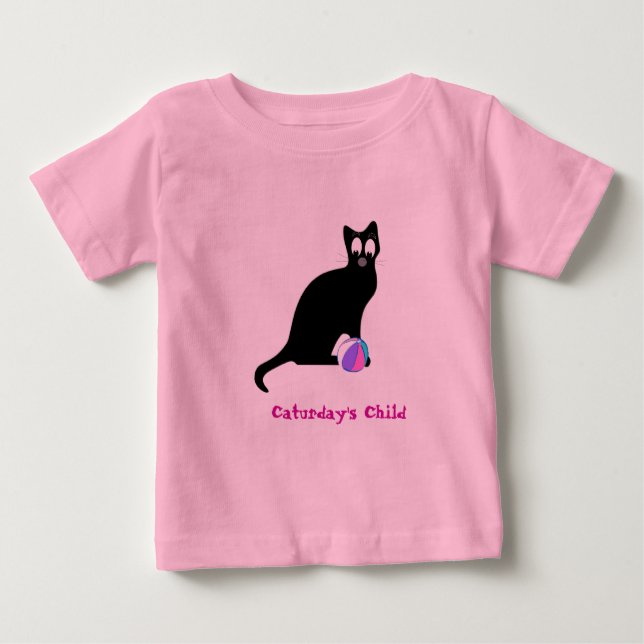 T-shirt Pour Bébé L'enfant de Caturday (Devant)