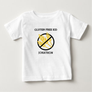 T-shirt Pour Bébé L'enfant libre de gluten n'a personnalisé aucun