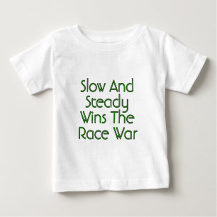 T-shirt Pour Bébé Lent Et Régulier Gagne La Guerre De Course