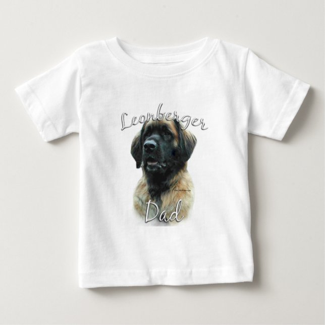 T-shirt Pour Bébé Leonberger Papa 2 (Devant)