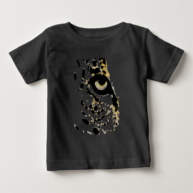 T-shirt Pour Bébé Léopard Eye (Devant)