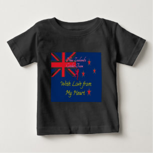 T-shirt Pour Bébé L'équipe de cricket néo-zélandaise : L'amour de mo