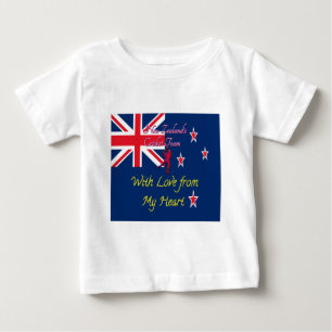 T-shirt Pour Bébé L'équipe de cricket néo-zélandaise : L'amour de mo