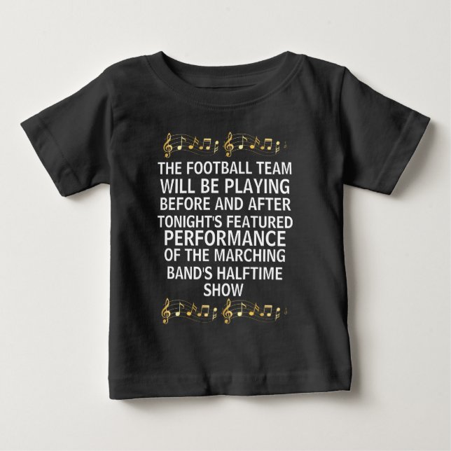 T-shirt Pour Bébé L'équipe de football jouera l'équipement de (Devant)
