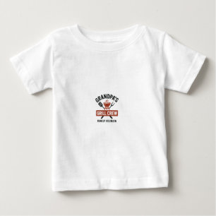 T-shirt Pour Bébé L'équipe de grill de Grand-père Chemise de réuni