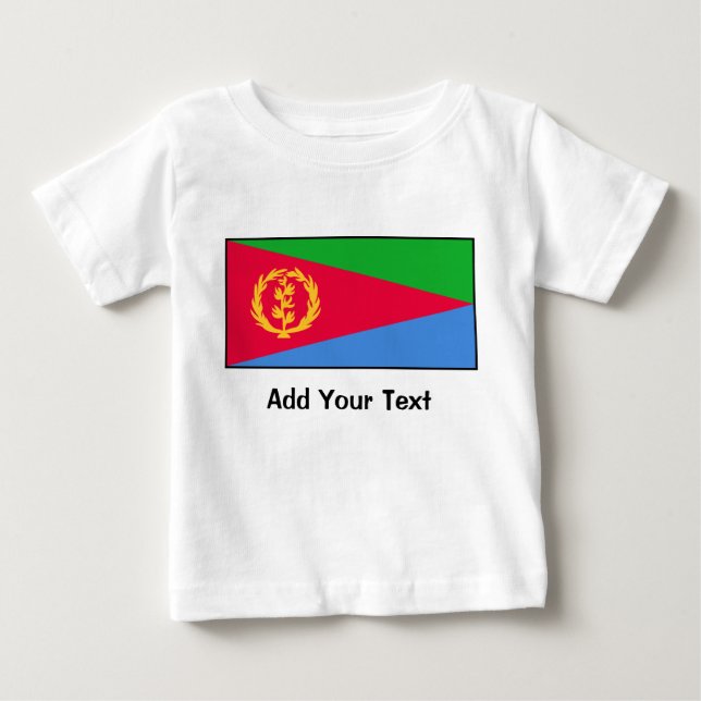 T-shirt Pour Bébé L'Érythrée - drapeau érythréen (Devant)