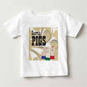 T-shirt Pour Bébé Les 3 petits porcs