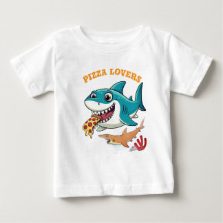 T-shirt Pour Bébé Les amateurs de pizzas