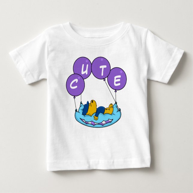 T-shirt Pour Bébé Les ballons Coussins de Ferald (Devant)