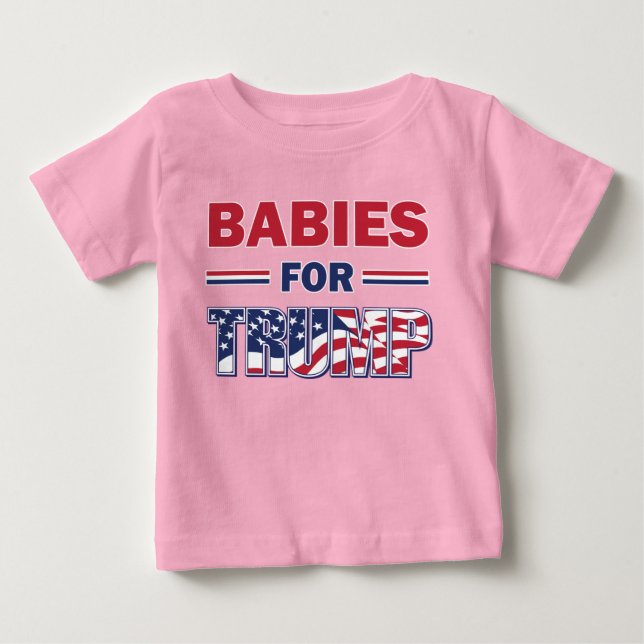 T-shirt Pour Bébé Les bébés pour Trump (Devant)