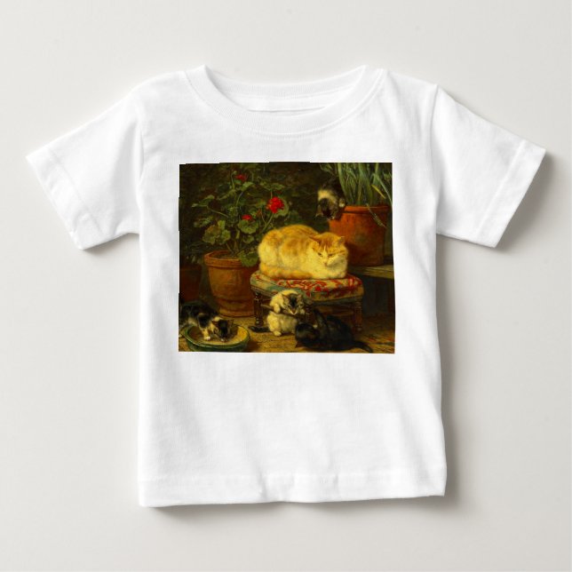 T-shirt Pour Bébé Les chatons en jeu (Devant)