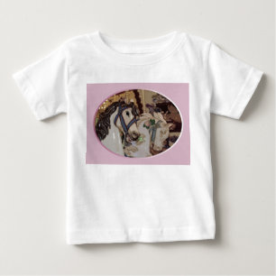 T-shirt Pour Bébé Les chevaux de carrousel conçoivent la chemise pou