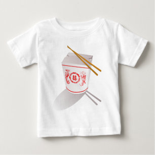 T-shirt Pour Bébé Les Chinois sortent la boîte à nourriture avec des