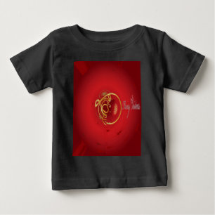 T-shirt Pour Bébé Les cloches de Noël rouges Jingle ont un beau jour