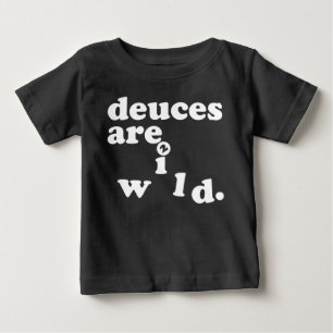 T-shirt Pour Bébé les deux sont pièce en t sauvage d'anniversaire