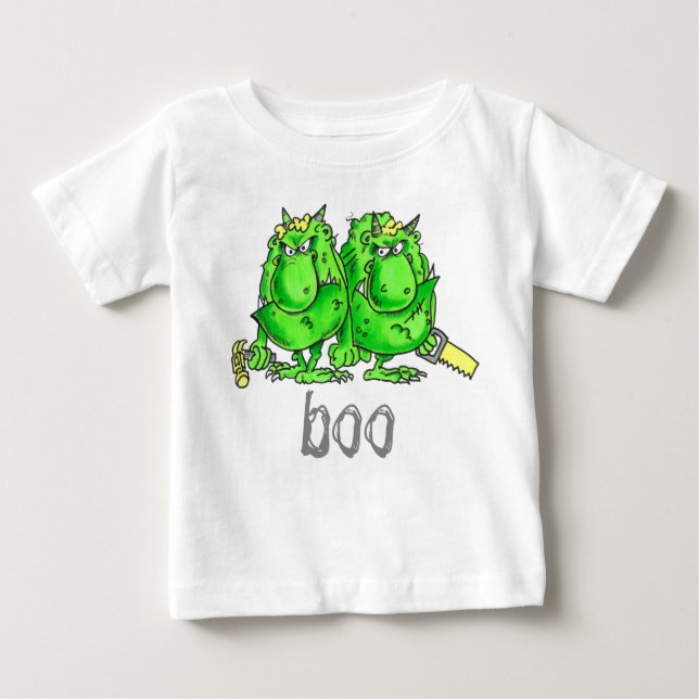 T-shirt Pour Bébé Les deux terribles (Devant)