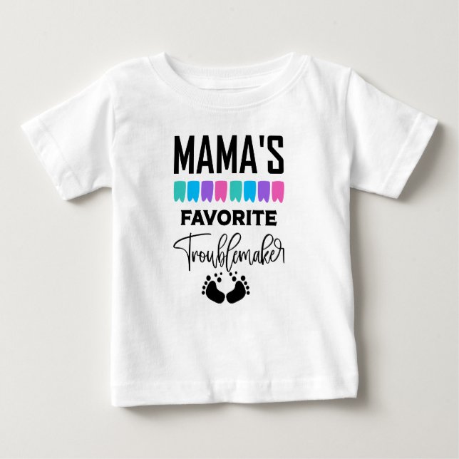 T-shirt Pour Bébé Les filles fauteurs de troubles préférées de Funny (Devant)